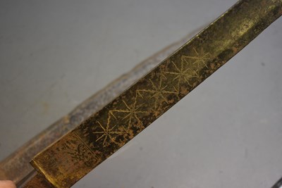 Lot 809 - A 1796 PATTERN HEAVY CAVALRY OFFICER'S SWORD BLADE