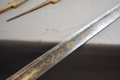 Lot 809 - A 1796 PATTERN HEAVY CAVALRY OFFICER'S SWORD BLADE