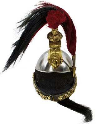 Lot 760 - A FRENCH 4TH REGIMENT OF CUIRASSIER'S HELMET