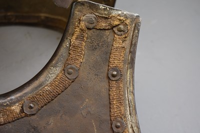 Lot 787 - A 19TH CENTURY CUIRASSIER'S BREAST AND BACK PLATE ENSEMBLE