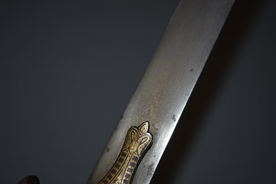 Lot 240 - A 19TH CENTURY INDIAN TULWAR OR SWORD