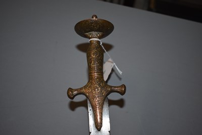 Lot 239 - A 19TH CENTURY INDIAN TULWAR OR SWORD FOR A CHILD