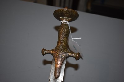 Lot 239 - A 19TH CENTURY INDIAN TULWAR OR SWORD FOR A CHILD