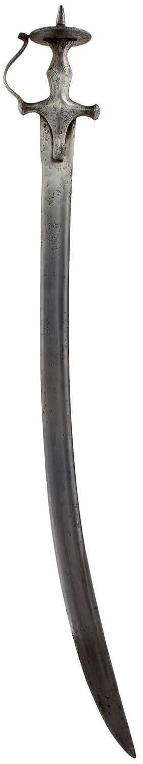 Lot 244 - A LATE 18TH CENTURY INDIAN TULWAR OR SWORD