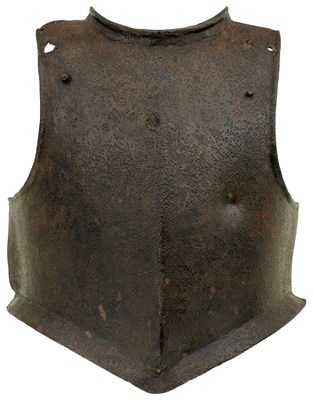 Lot 412 - A 17TH CENTURY ENGLISH CIVIL WAR PERIOD BREAST AND BACK PLATE