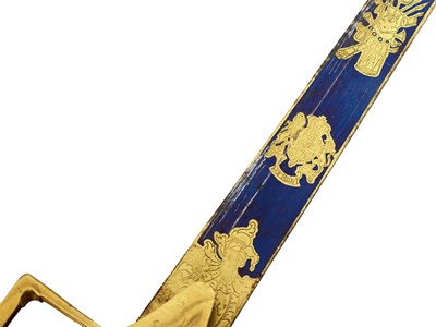 Lot A RARE AND IMPORTANT NAVAL OFFICER'S SWORD