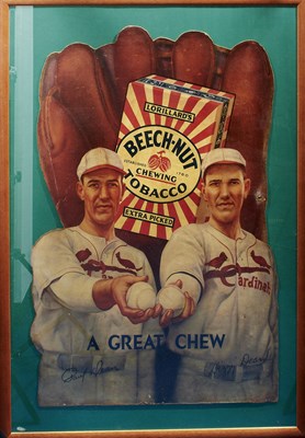 Lot 661 - OF TOBACCIANA INTEREST: A LORILLARD'S BEECH-NUT TOBACCO CARDBOARD ADVERTISING DISPLAY