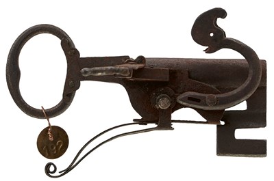 Lot 922 - A COMPOSITE 19TH CENTURY MATCHLOCK JAILOR'S KEY