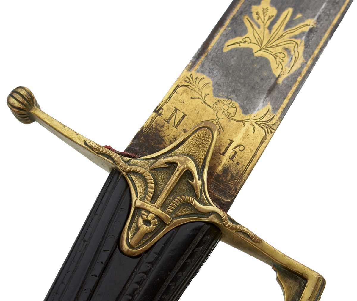 Lot A RARE FRENCH ANXII NAVAL OFFICER'S SWORD