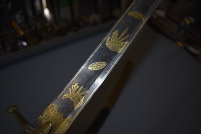 Lot 4 - A RARE FRENCH ANXII NAVAL OFFICER'S SWORD