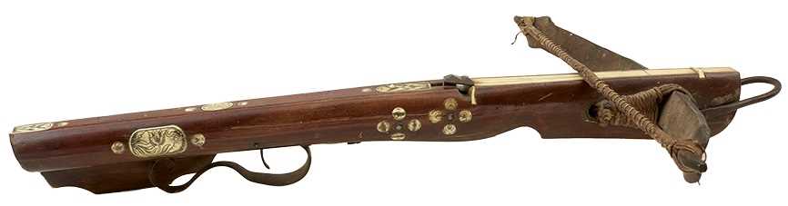 Lot 669 - AN 18TH CENTURY GERMAN CROSSBOW,