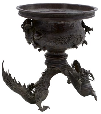 Lot 216 - AN EARLY 20TH CENTURY JAPANESE BRONZE KORO OR CENSER