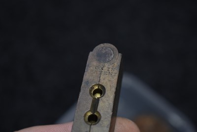 Lot 480 - AN EARLY .31 CALIBRE COLT MODEL 1849 POCKET REVOLVER BULLET MOULD