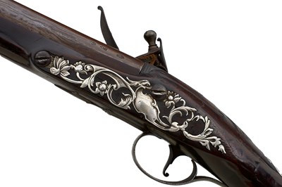 Lot 578 - A 16-BORE FLINTLOCK SPORTING GUN BY JOYNER