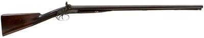 Lot 589 - A 14-BORE DOUBLE BARRELLED PERCUSSION SILVER MOUNTED SPORTING GUN BY JOHN MANTON & SON