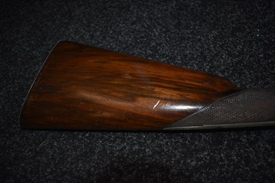 Lot 589 - A 14-BORE DOUBLE BARRELLED PERCUSSION SILVER MOUNTED SPORTING GUN BY JOHN MANTON & SON