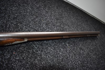 Lot 589 - A 14-BORE DOUBLE BARRELLED PERCUSSION SILVER MOUNTED SPORTING GUN BY JOHN MANTON & SON