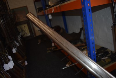 Lot 589 - A 14-BORE DOUBLE BARRELLED PERCUSSION SILVER MOUNTED SPORTING GUN BY JOHN MANTON & SON