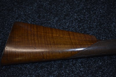 Lot 595 - A 16-BORE DOUBLE BARRELLED PERCUSSION SPORTING GUN BY SMITH