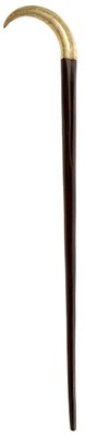 Lot 932 - A LATE 19TH CENTURY HARDWOOD AFRICAN WALKING STICK