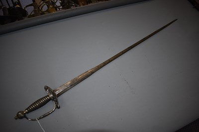 Lot 10 - A SILVER HILTED SMALLSWORD