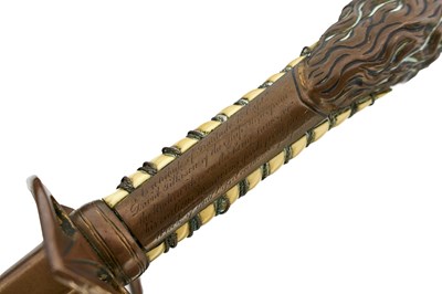 Lot AN 1803 TYPE NAVAL OFFICER'S PRESENTATION SWORD