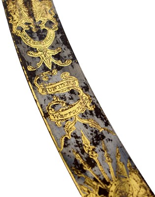 Lot AN 1803 TYPE NAVAL OFFICER'S PRESENTATION SWORD