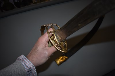 Lot 9 - A RARE 1803 TYPE NAVAL OFFICER'S SWORD