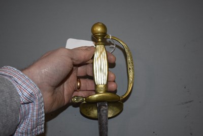 Lot 22 - A FRENCH NAVAL OFFICER'S SWORD