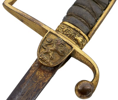 Lot 23 - AN 1805 PATTERN EAST INDIA COMPANY NAVAL OFFICER'S SWORD