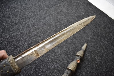 Lot 348 - A VICTORIAN BLACK WATCH VOLUNTEER OFFICER'S DIRK