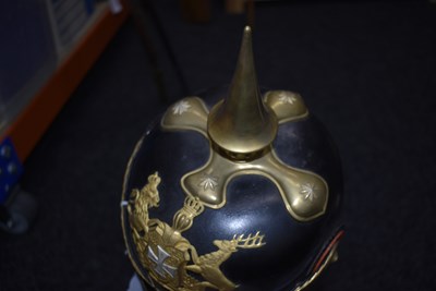 Lot 711 - A GOOD WURTTEMBERG RESERVE OFFICER'S PICKELHAUBE