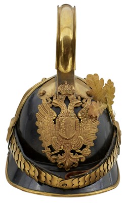 Lot 720 - AN AUSTRIAN MODEL 1905 PRIVATE PURCHASE NCO DRAGOON'S HELMET