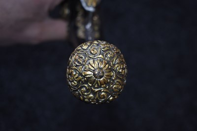 Lot 603 - A 40-BORE 17TH CENTURY BRESCIAN HOLSTER PISTOL