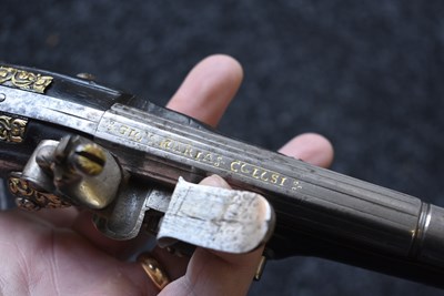 Lot 603 - A 40-BORE 17TH CENTURY BRESCIAN HOLSTER PISTOL