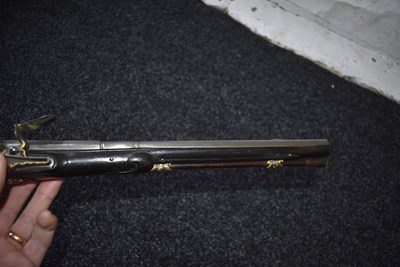 Lot 603 - A 40-BORE 17TH CENTURY BRESCIAN HOLSTER PISTOL