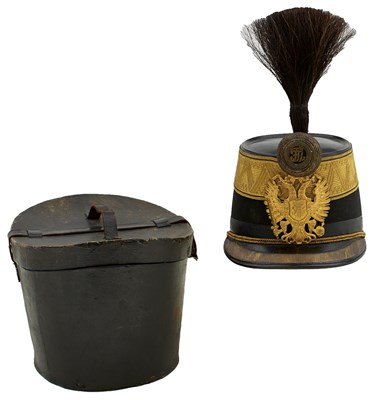 Lot 726 - A CASED AUSTRIAN OFFICER'S SHAKO