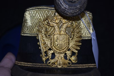 Lot 726 - A CASED AUSTRIAN OFFICER'S SHAKO