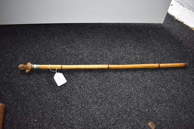 Lot 85 - AN EARLY 20TH CENTURY WALKING STICK COMMEMORATING HORATIO NELSON