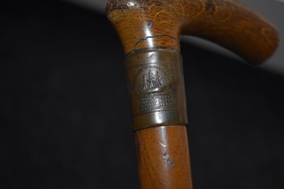 Lot 87 - AN EARLY 20TH CENTURY WALKING STICK OF HORATIO NELSON INTEREST