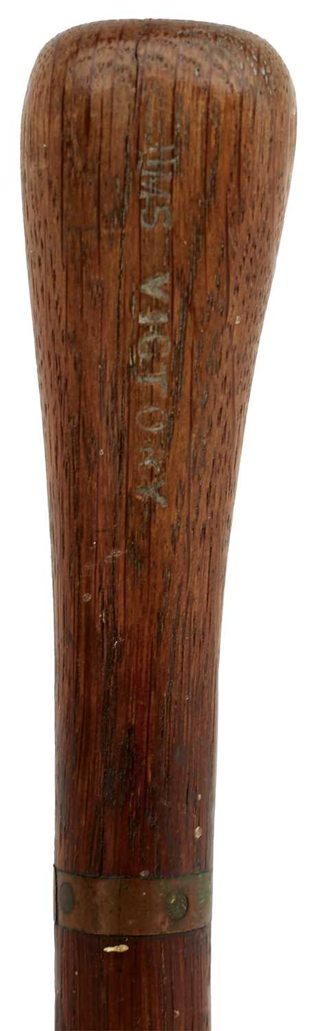 Lot 86 - AN EARLY 20TH CENTURY WALKING STICK OF HORATIO NELSON INTEREST