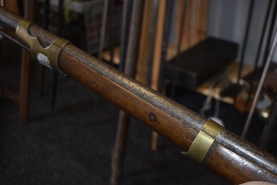 Lot 77 - A .700 CALIBRE FRENCH FLINTLOCK NAVAL CARBINE