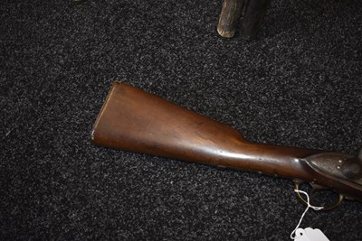 Lot 77 - A .700 CALIBRE FRENCH FLINTLOCK NAVAL CARBINE