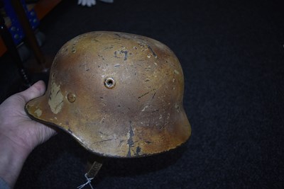 Lot 736 - A THIRD REICH M1940 GERMAN HELMET