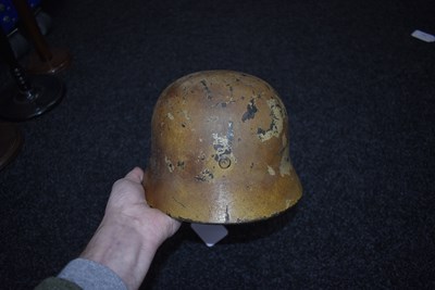 Lot 736 - A THIRD REICH M1940 GERMAN HELMET