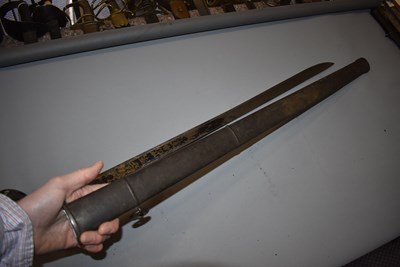 Lot 122 - A 1796 PATTERN HEAVY CAVALRY OFFICER'S LADDER HILT SWORD