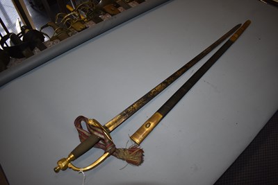Lot 129 - A 1796 PATTERN INFANTRY OFFICER'S SWORD