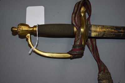 Lot 129 - A 1796 PATTERN INFANTRY OFFICER'S SWORD