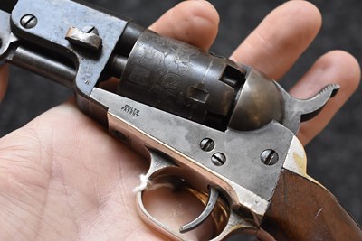 Lot 641 - A CRISP .31 CALIBRE FIVE-SHOT PERCUSSION COLT POCKET REVOLVER