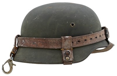 Lot 741 - A THIRD REICH M1935 PATTERN GERMAN HELMET